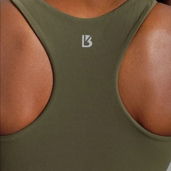 BuffBunny Grounded Dark Olive Racerback Foundation Tank Top - Picture 4 of 8